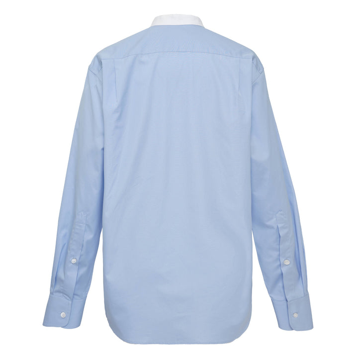 Cotton Poplin Mixed Shirt