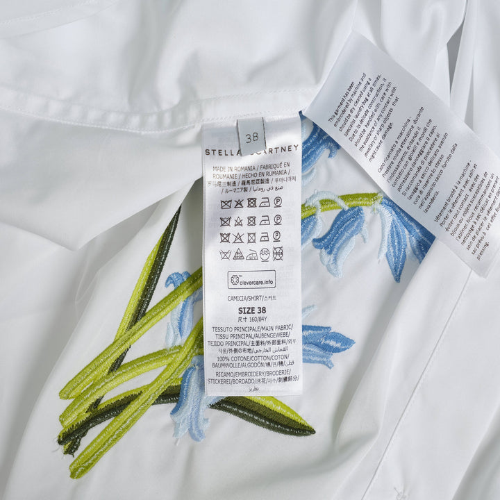 Flower Embroidered Shirt