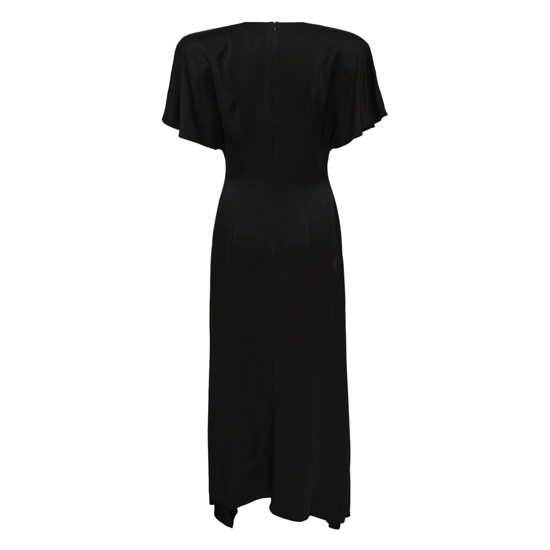 Envers Satin V Neck Dress