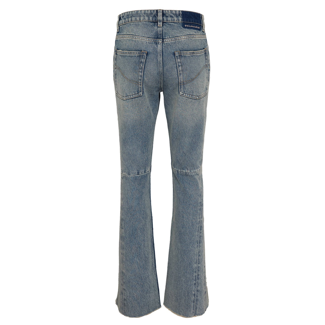 Mid Blue Kick Flare Jeans