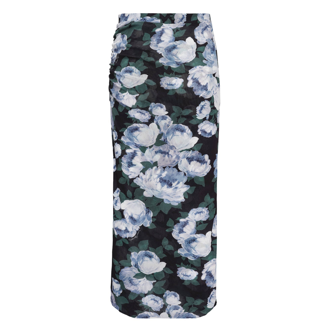 Bunch Of Roses Mesh Long Skirt