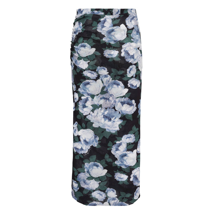 Bunch Of Roses Mesh Long Skirt