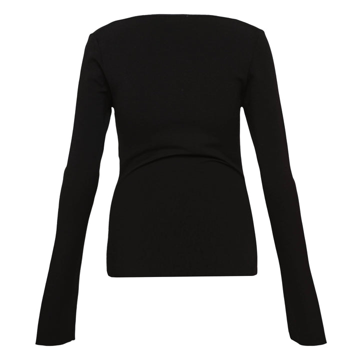 Compact Knit Shiny Top