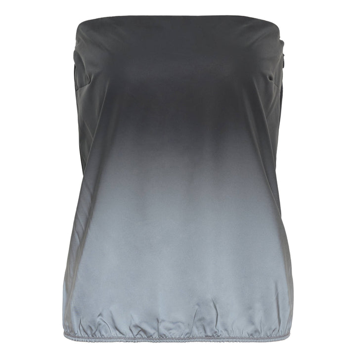 Reflective Strapless Bubble Top