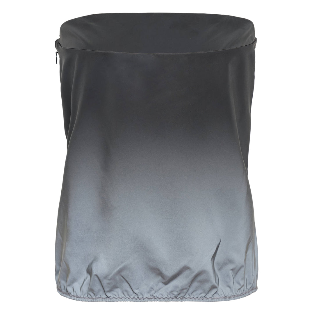 Reflective Strapless Bubble Top