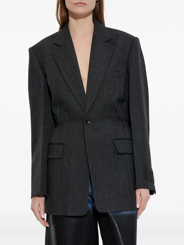 Wool Twill Oversized Blazer