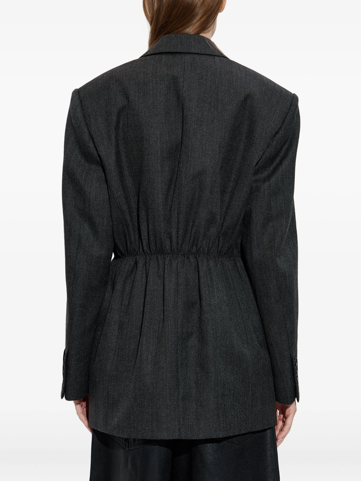 Wool Twill Oversized Blazer