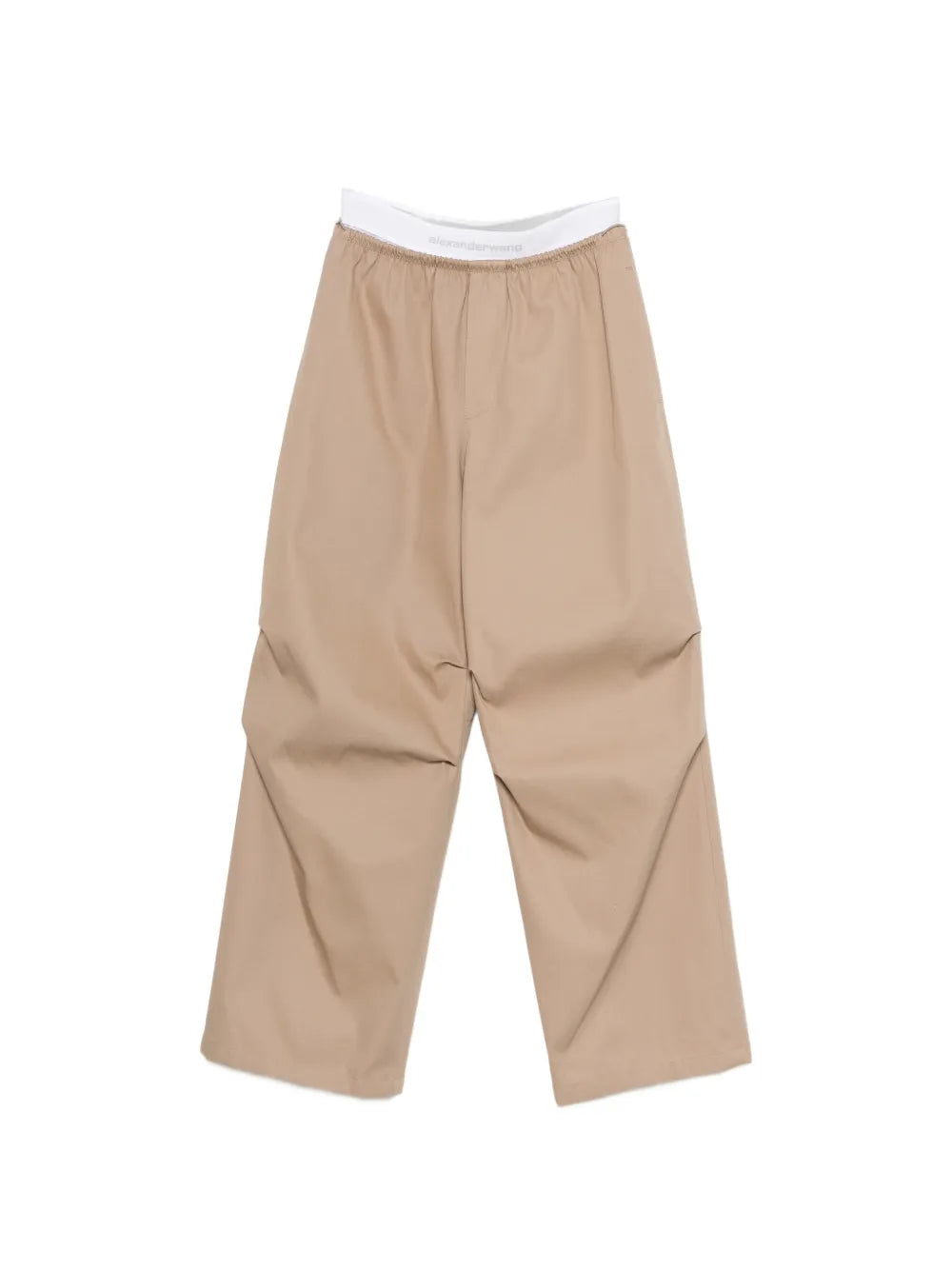 Mid-Rise Logo Elastic Pant