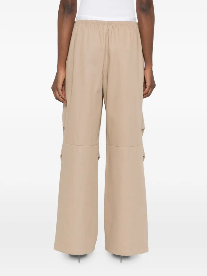 Mid-Rise Logo Elastic Pant
