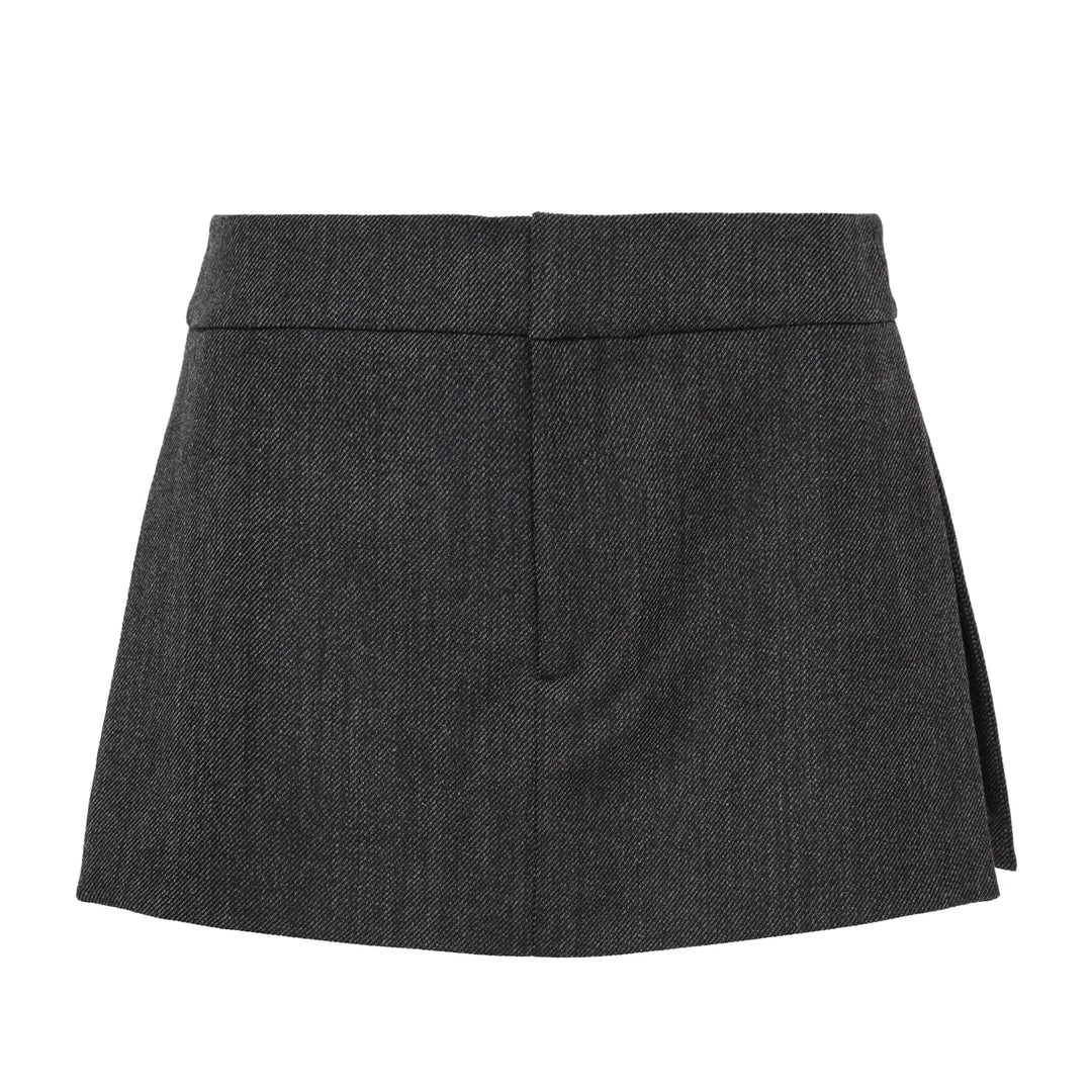 Wool Tailored Mini Skort