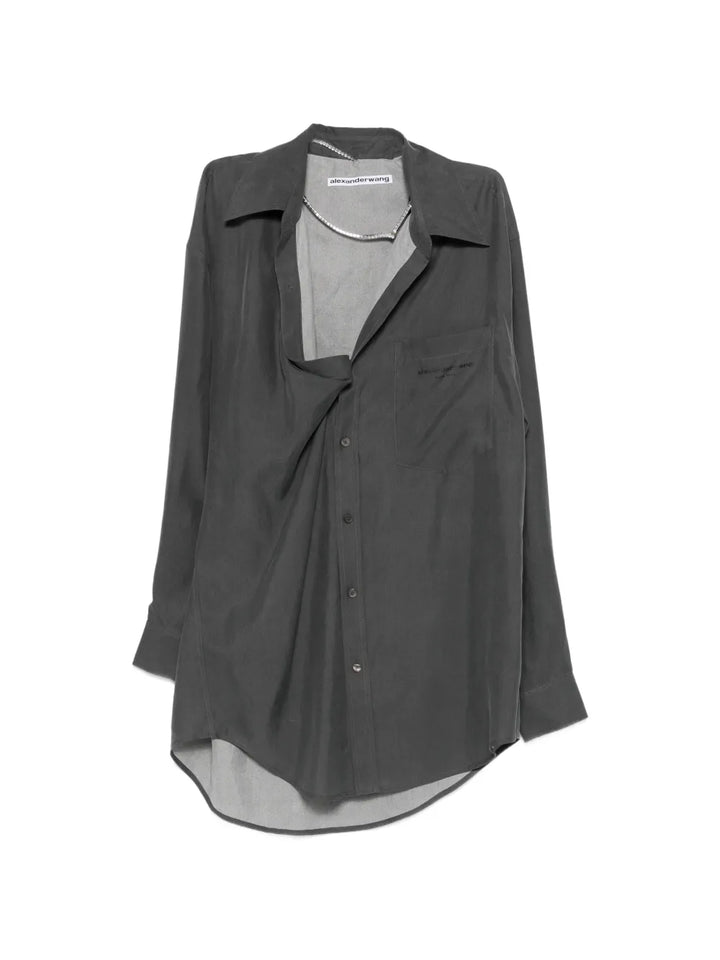 Off Shoulder Shirt Dress