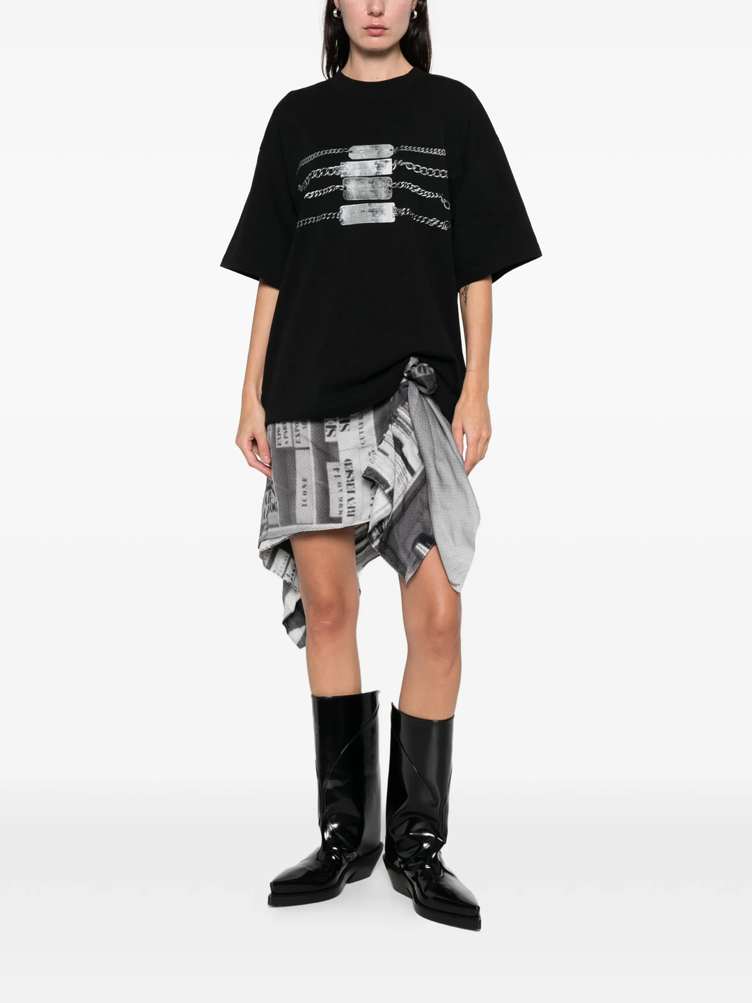 Short Sleeve Chain Graphic Tee