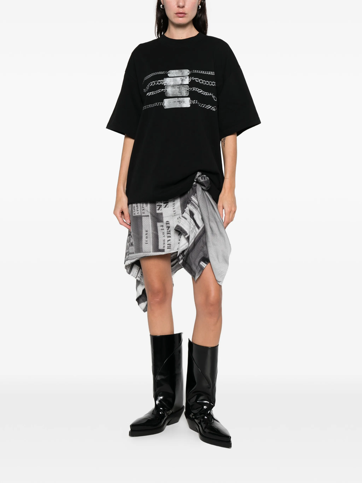 Short Sleeve Chain Graphic Tee