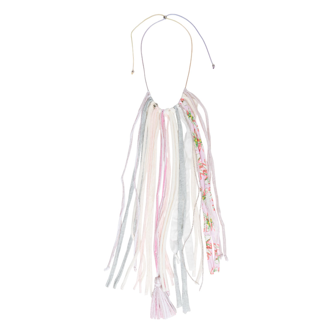 Fabric Fringe Necklace