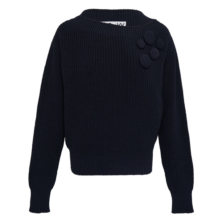 Badge Applique Knit Pullover