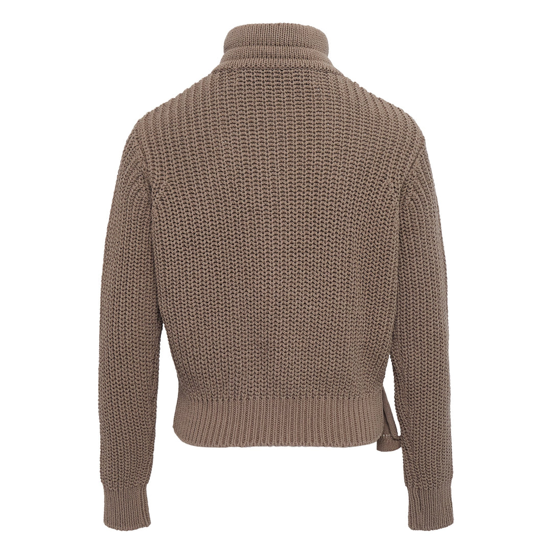 Applique Knit Zipup Jacket