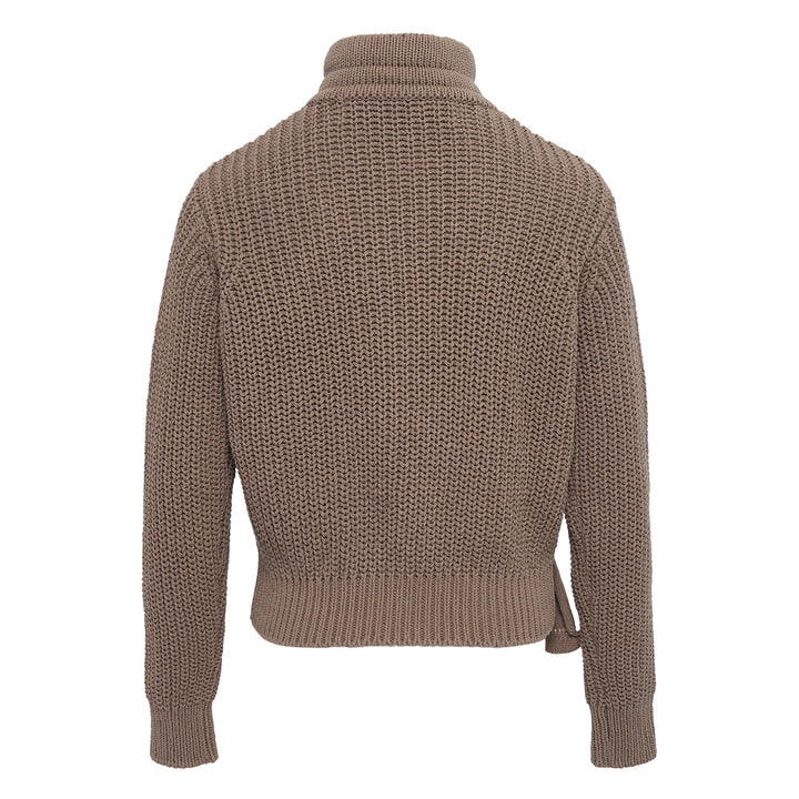 Applique Knit Zipup Jacket