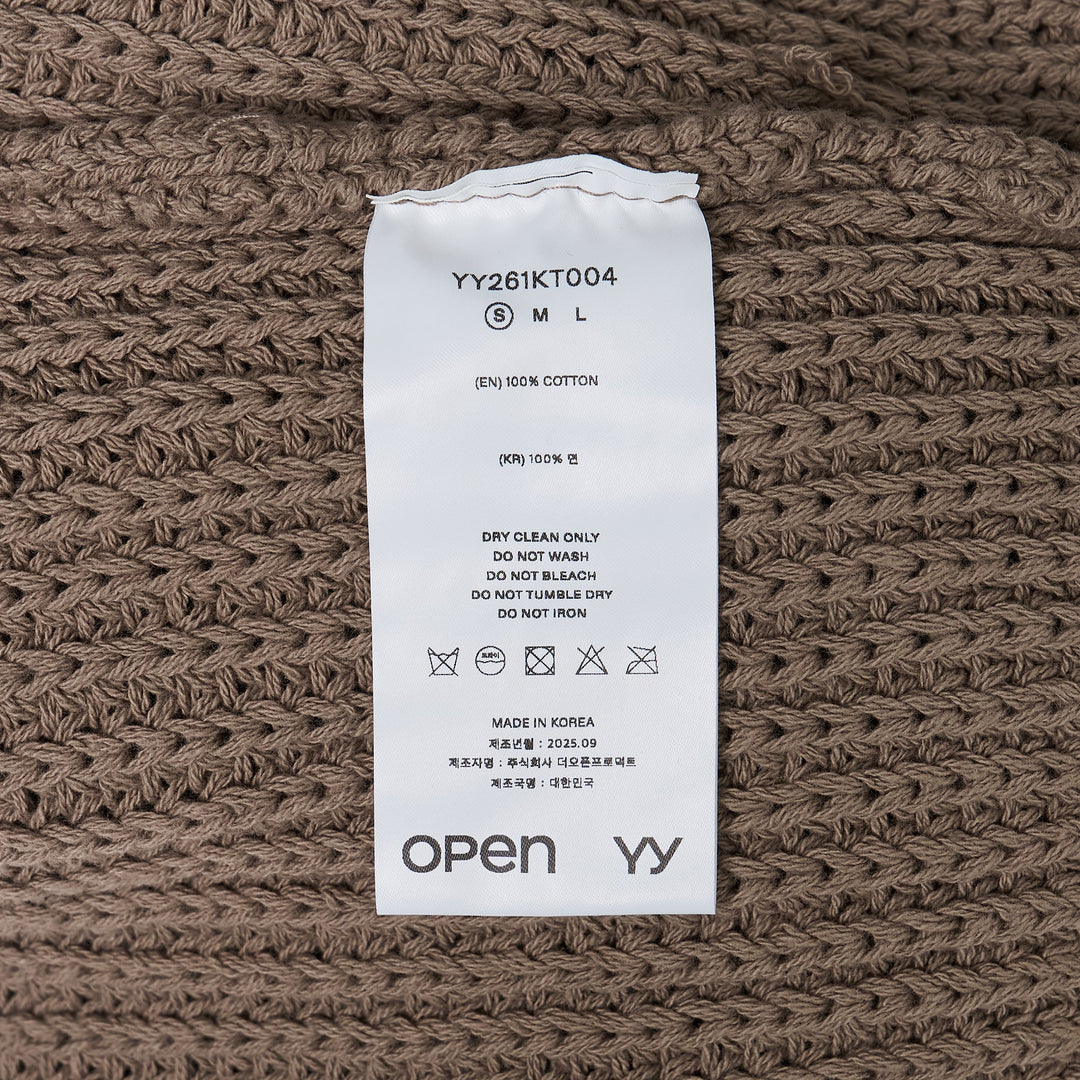 Applique Knit Zipup Jacket