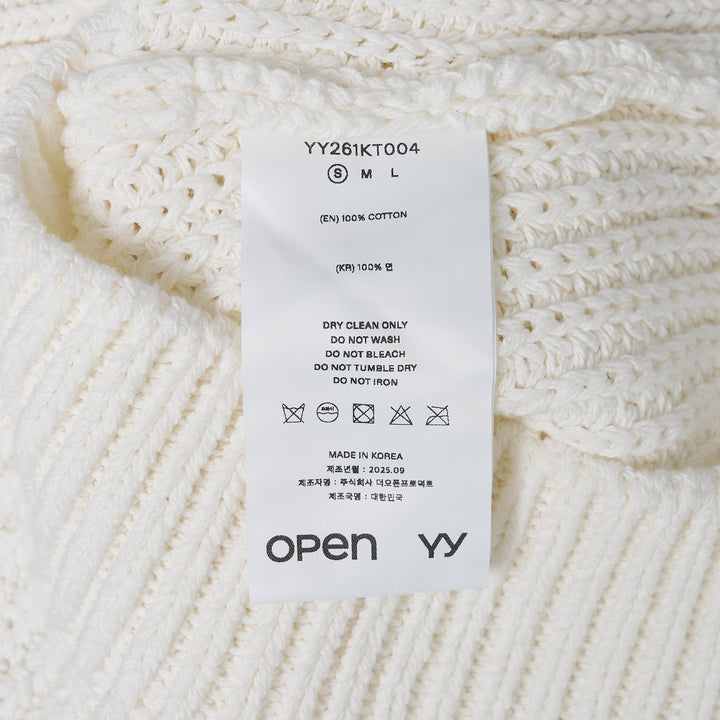 Applique Knit Zipup Jacket