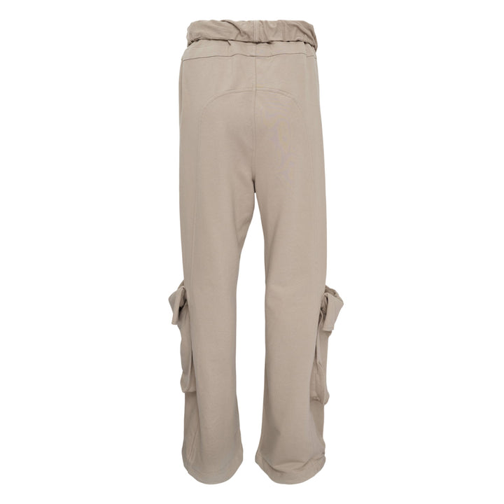 Rolled Waist Sweat Cargo Pants