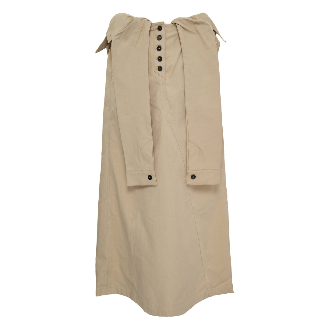 Wrap Trench Skirt