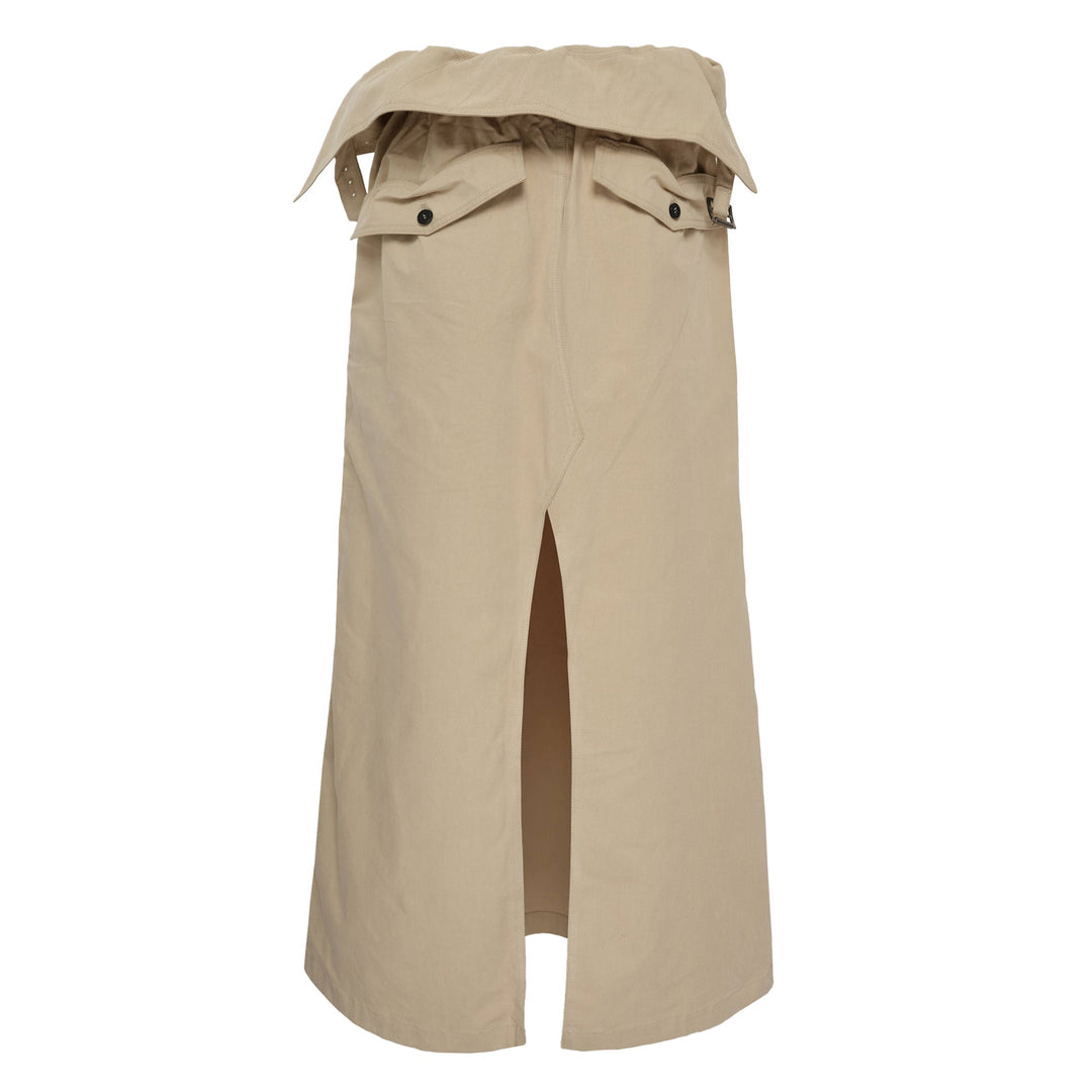 Wrap Trench Skirt