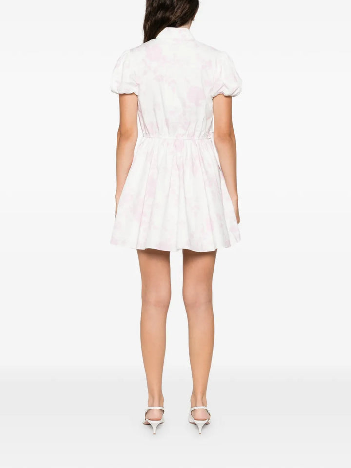 Pink Floral Cotton Drape Mini