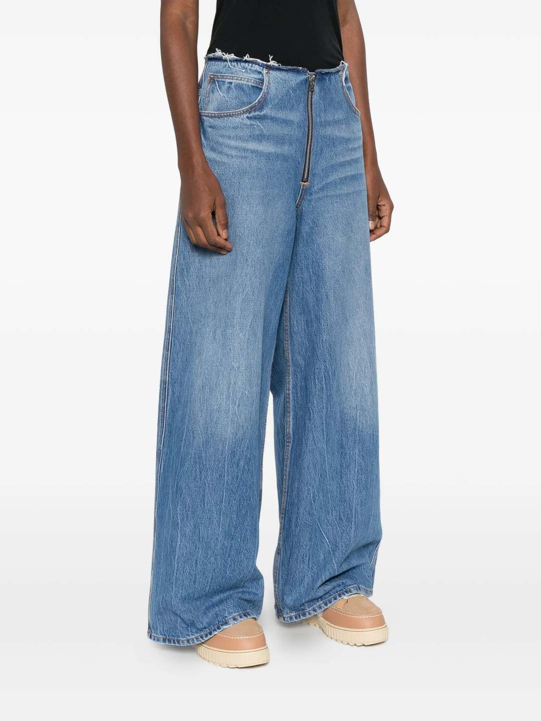 Surge Low Rise Wide Leg Jeans