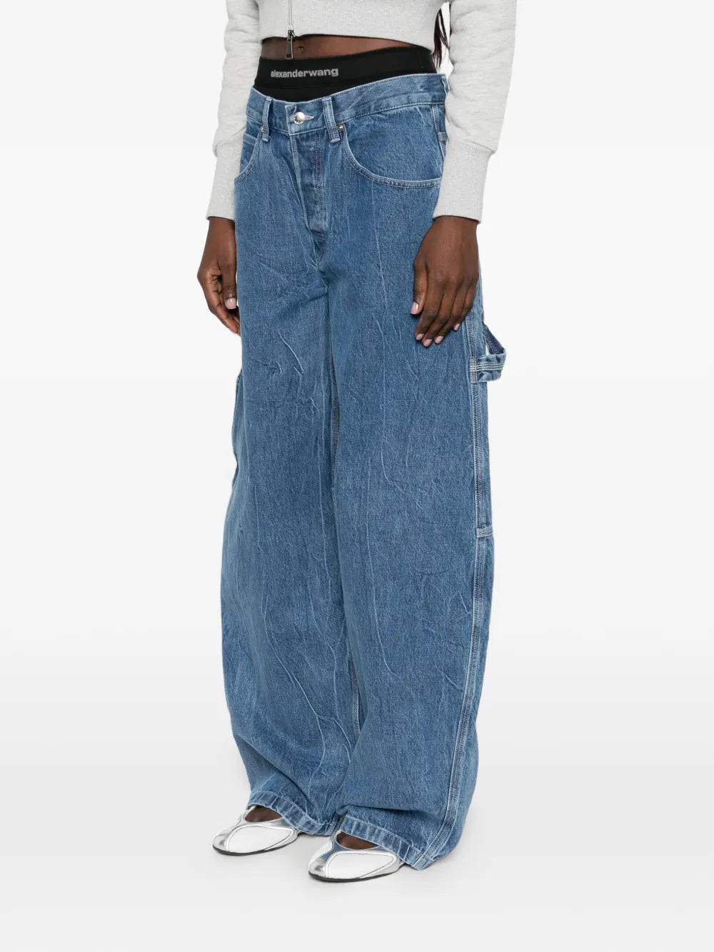 Prestyled Mid Rise Oversized Jeans