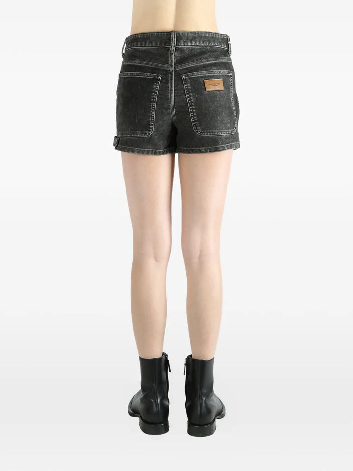 Flocked High Rise Carpenter Skirt