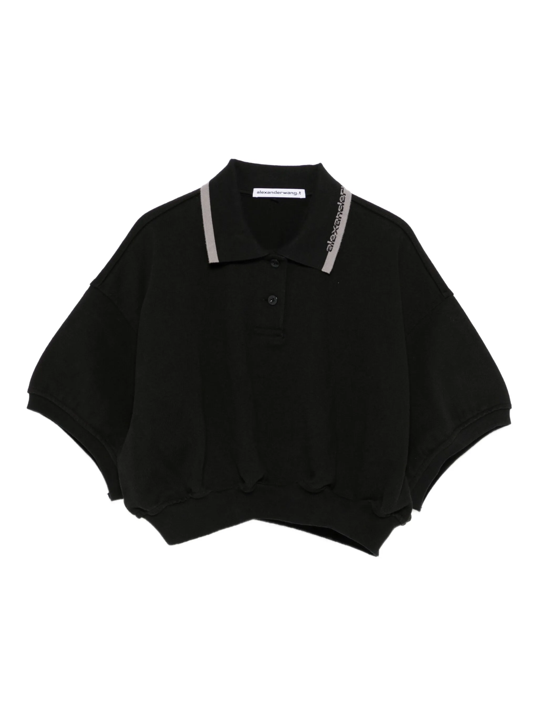 Relaxed Cropped Cinched Polo