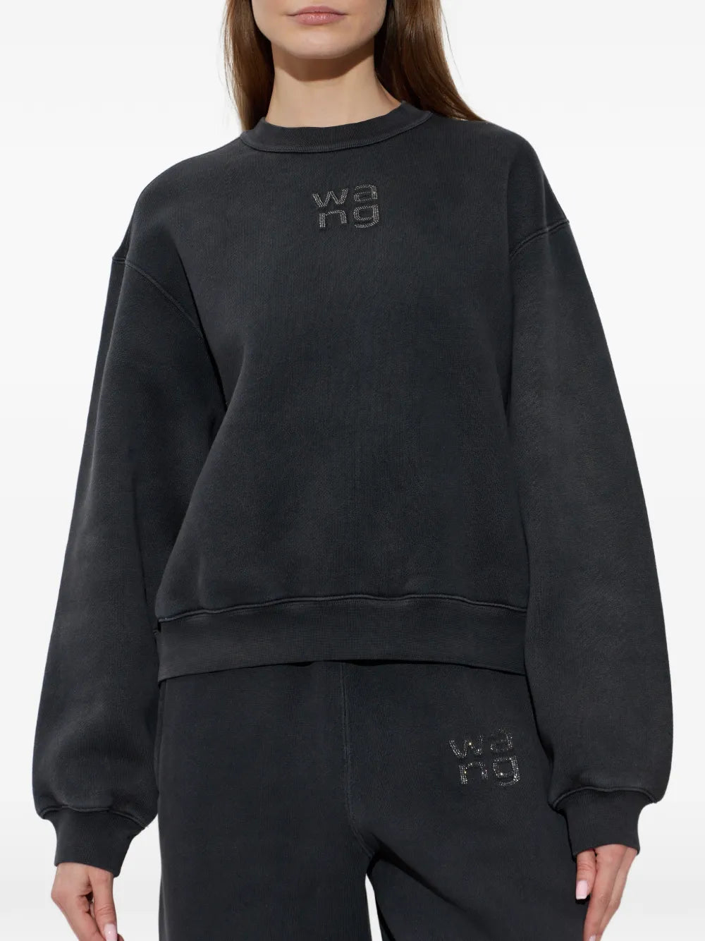 Crewneck Sweatshirt With Hotfix