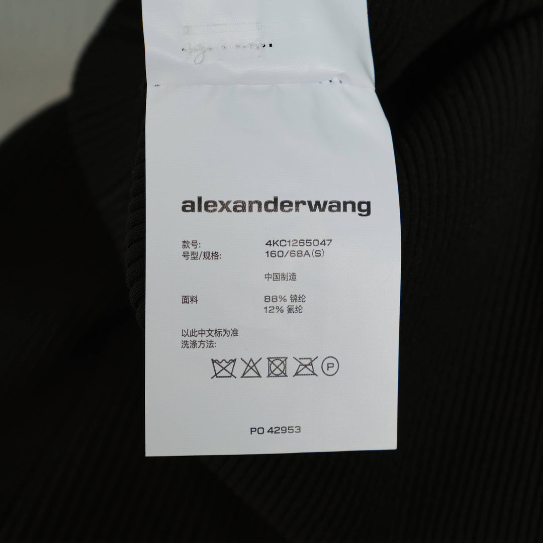 Logo Ribbed Mini Skirt