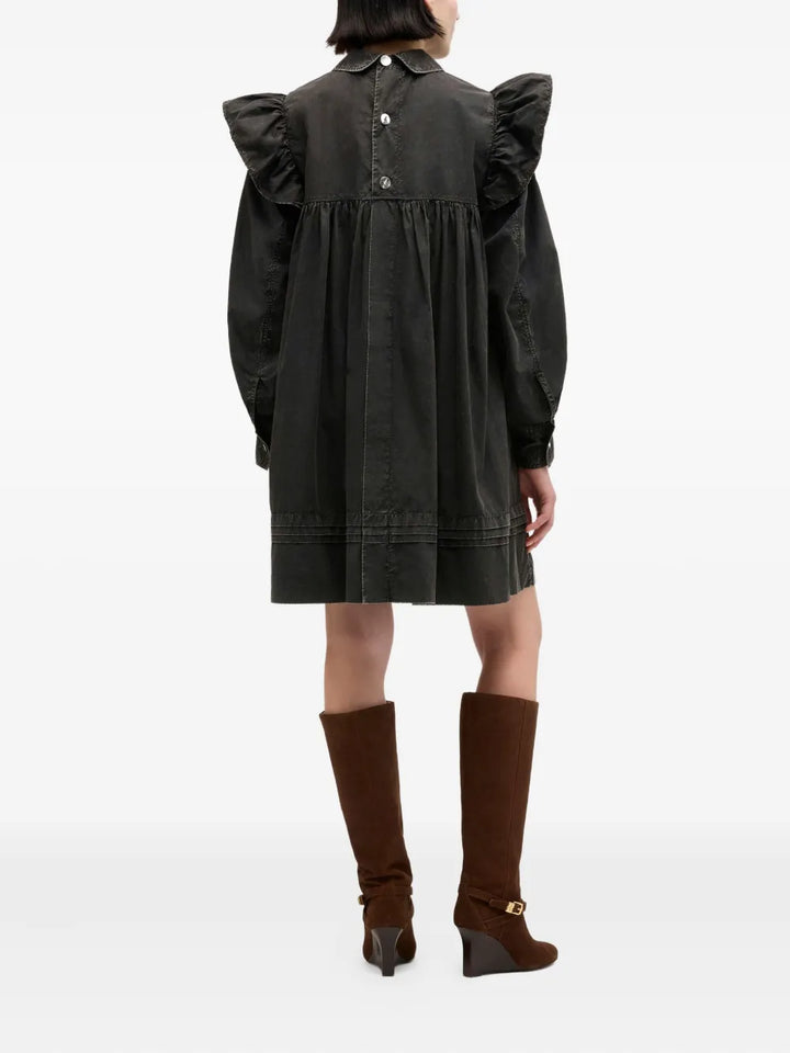 Garment Dyed Cotton Mini Frill