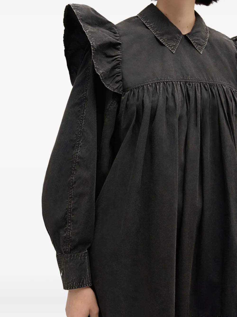 Garment Dyed Cotton Mini Frill