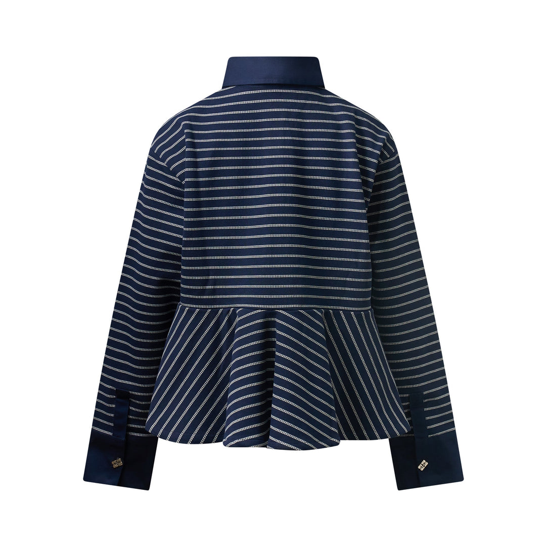 Single Pique Peplum Polo