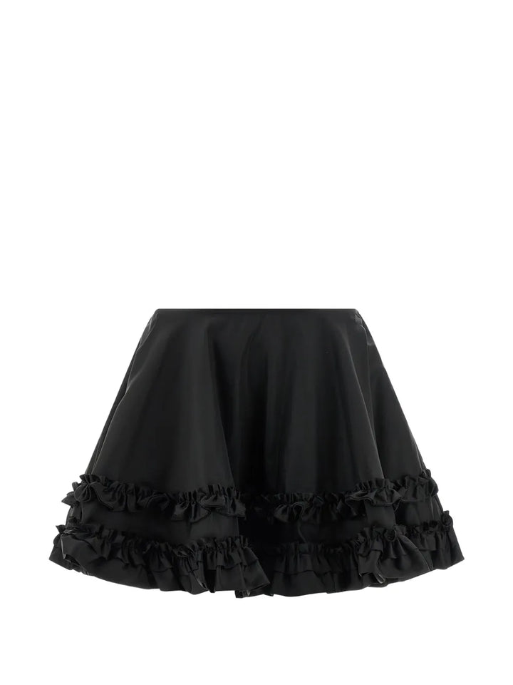Duchesse Nylon Mini Frill Skirt