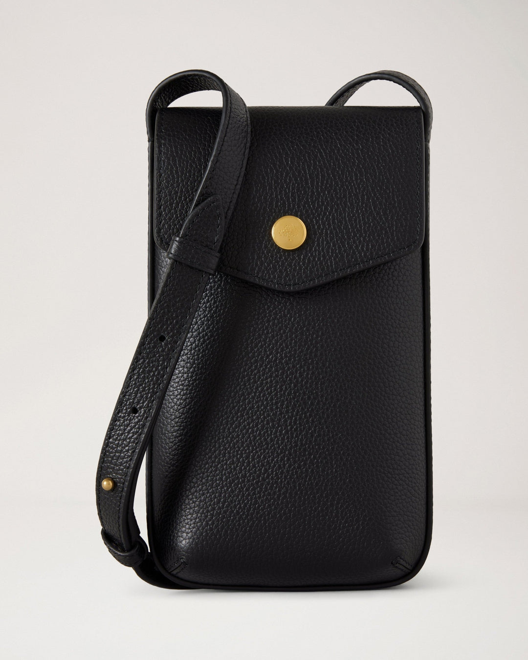 Press Stud Phone Pouch Small Classic Grain