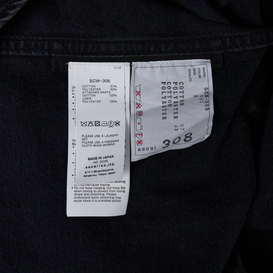 Denim x Knit Cardigan