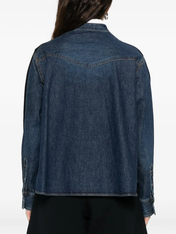 Denim x Knit Cardigan