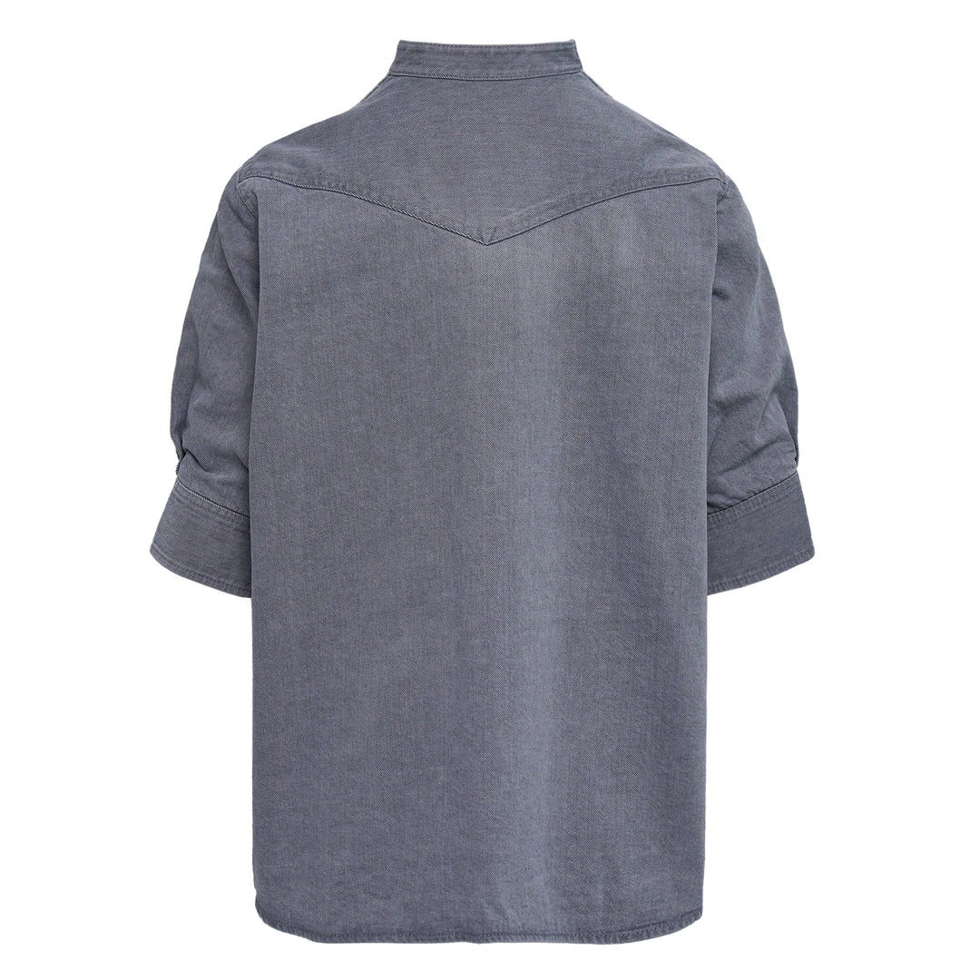 Denim x Knit Pullover