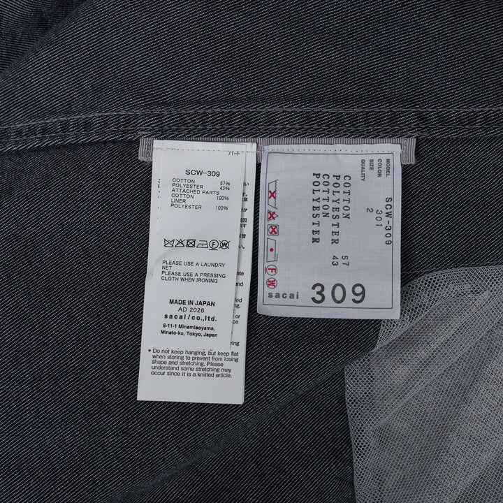 Denim x Knit Pullover