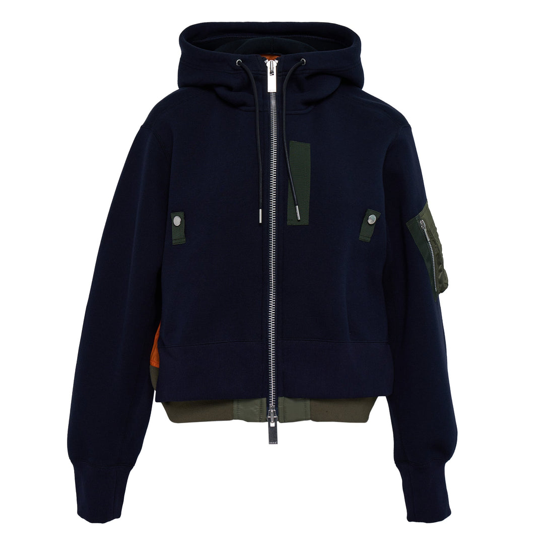 Sponge Sweat Nylon Twill Hoodie