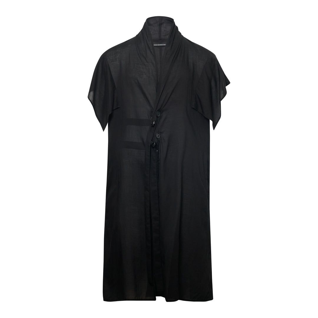 Designed Sleeve Long Vest