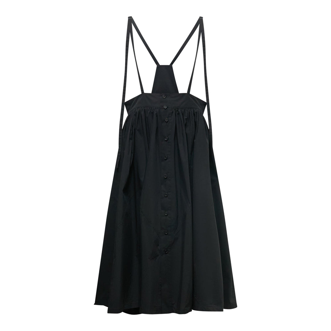 Front Button Suspender Skirt