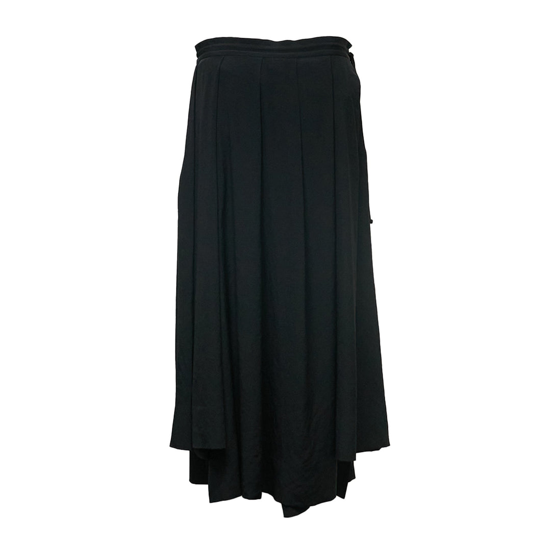 Unbalanced Tuck Skirt