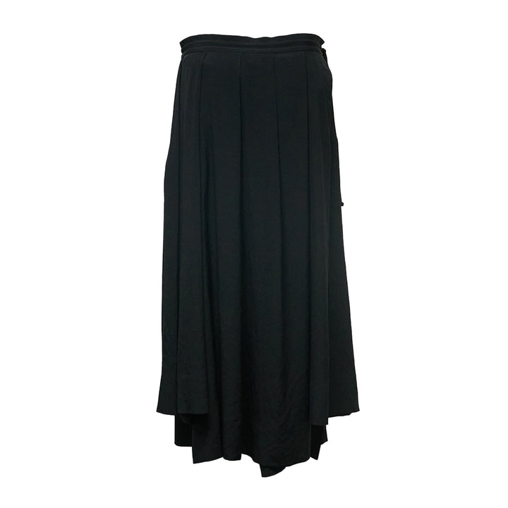 Unbalanced Tuck Skirt