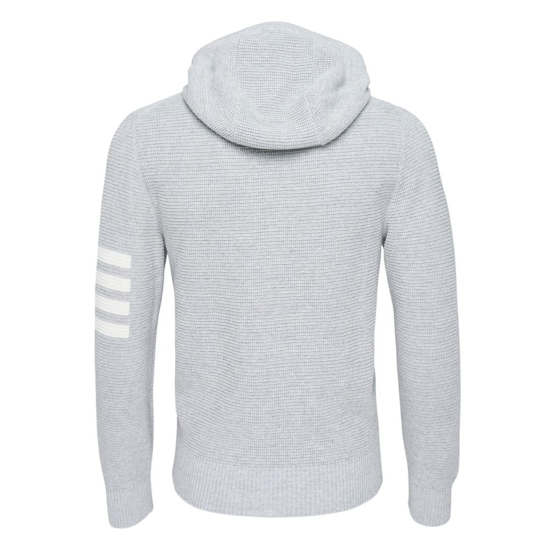 Textured Stitch Relaxed Fit Zip Hoodie
