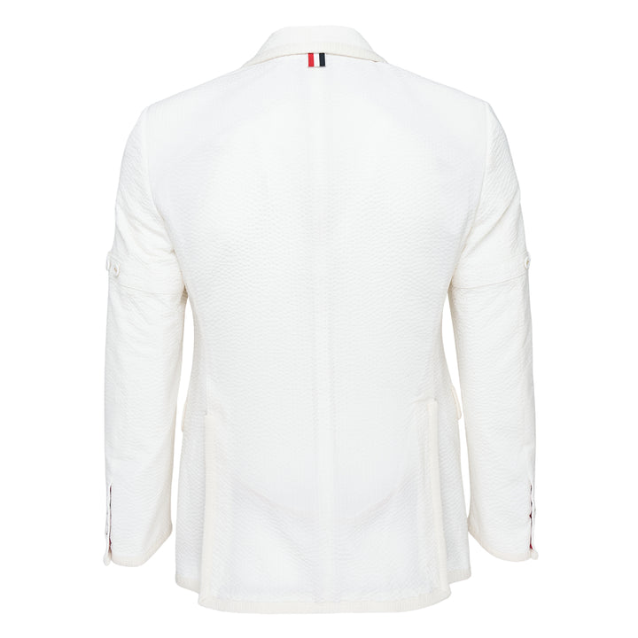 Thom Browne Wide Shoulder Constructed Blazer – Available at Club 21, Official Retailer in Singapore, Malaysia & Thailand with Global Shipping Online
