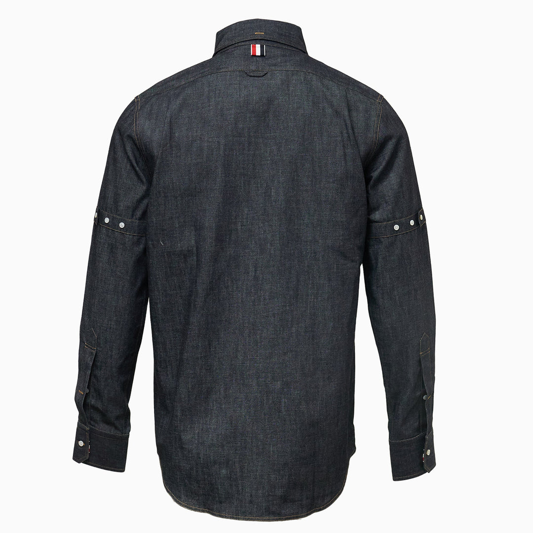 Long Sleeve Button Down Straight Fit Shirt